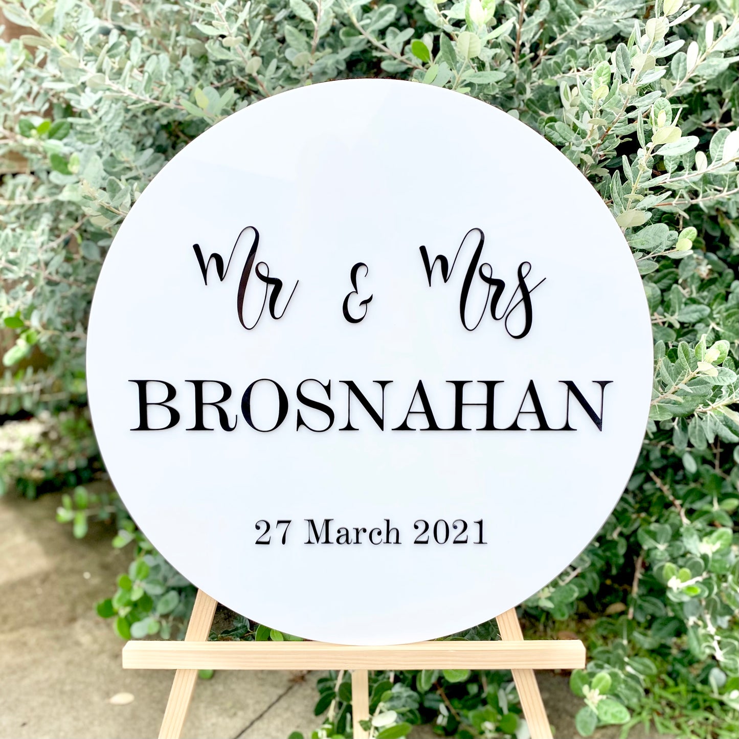 The Sage Wedding Sign - acrylic