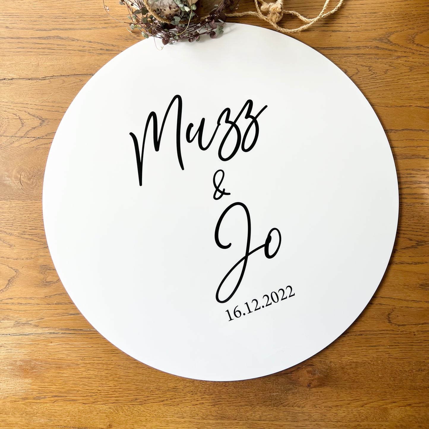 The Gemma Wedding Sign - Acrylic