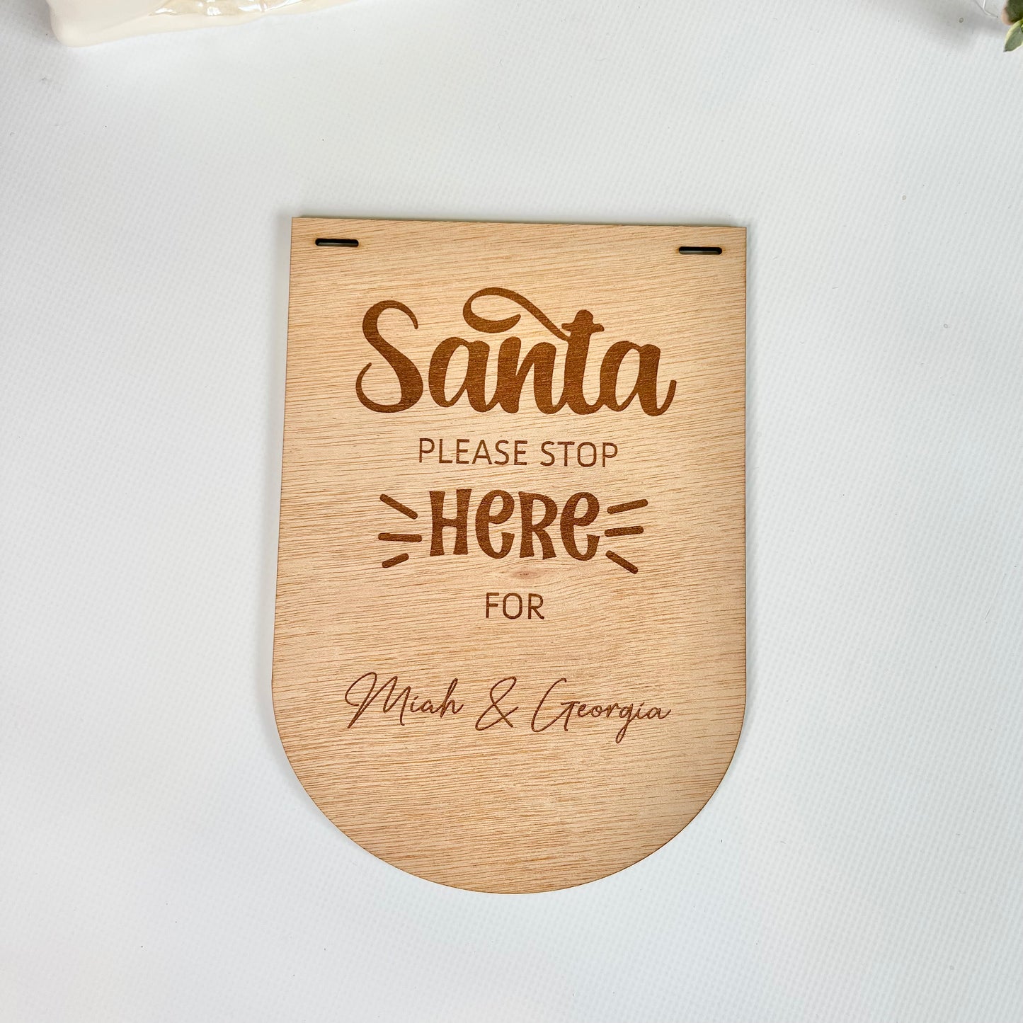 Santa stop here - personalised