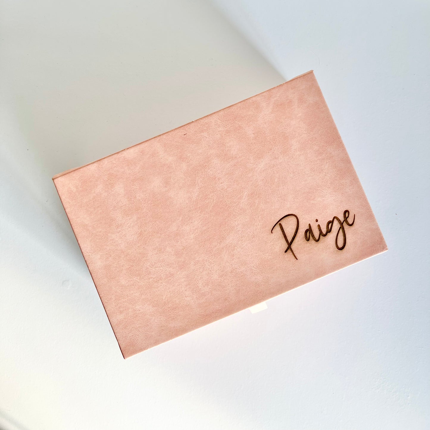 Jewellery box with engraved name