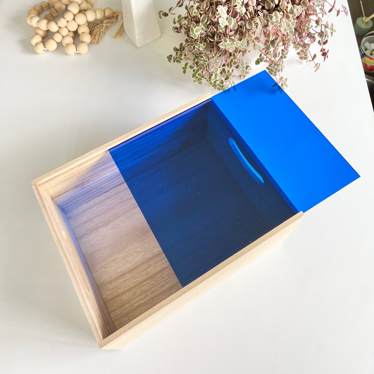 Tinted Acrylic Lid Christmas Eve Boxes