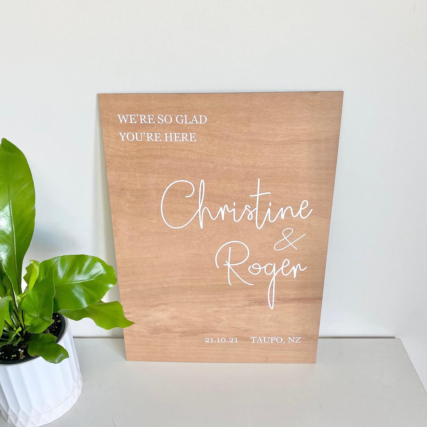 The Christine Wedding Sign - Acrylic