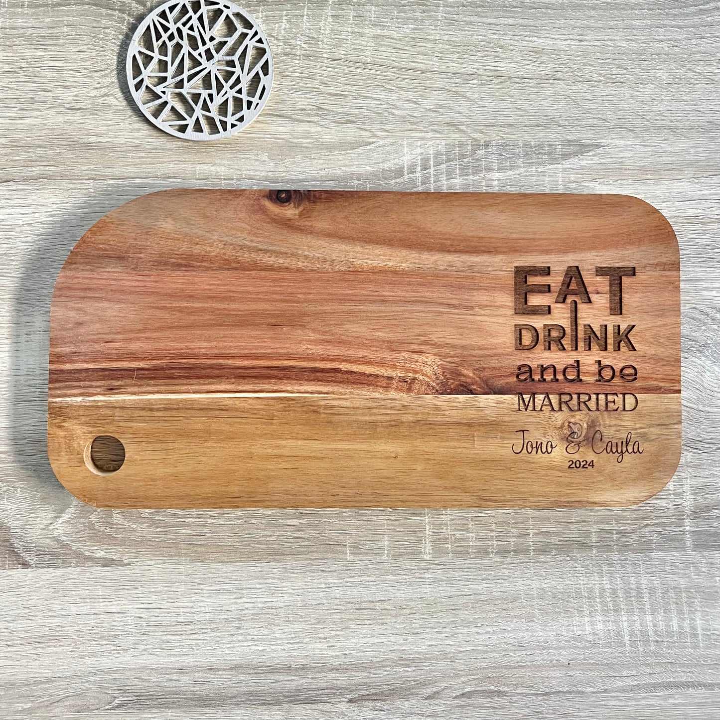 Eat Drink & be Married board