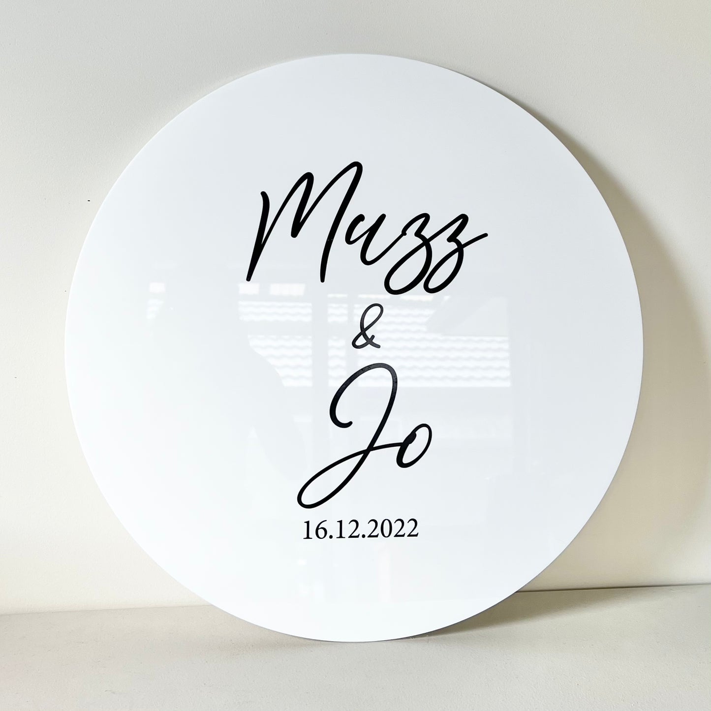 The Gemma Wedding Sign - Acrylic