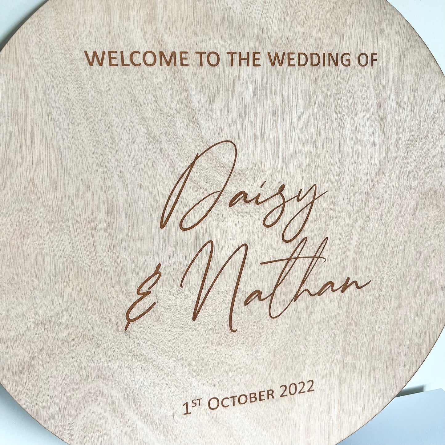 The Charlotte Wedding Sign - Wood