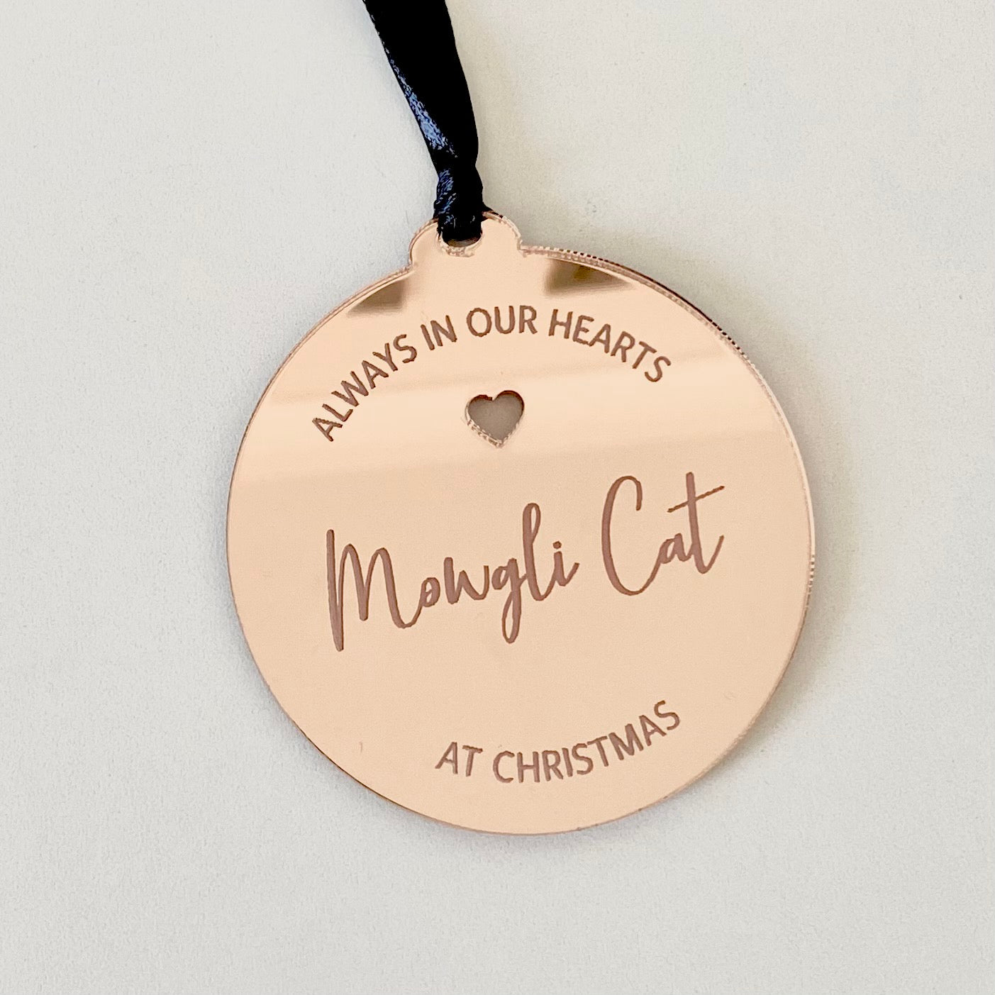 Always in our hearts bauble