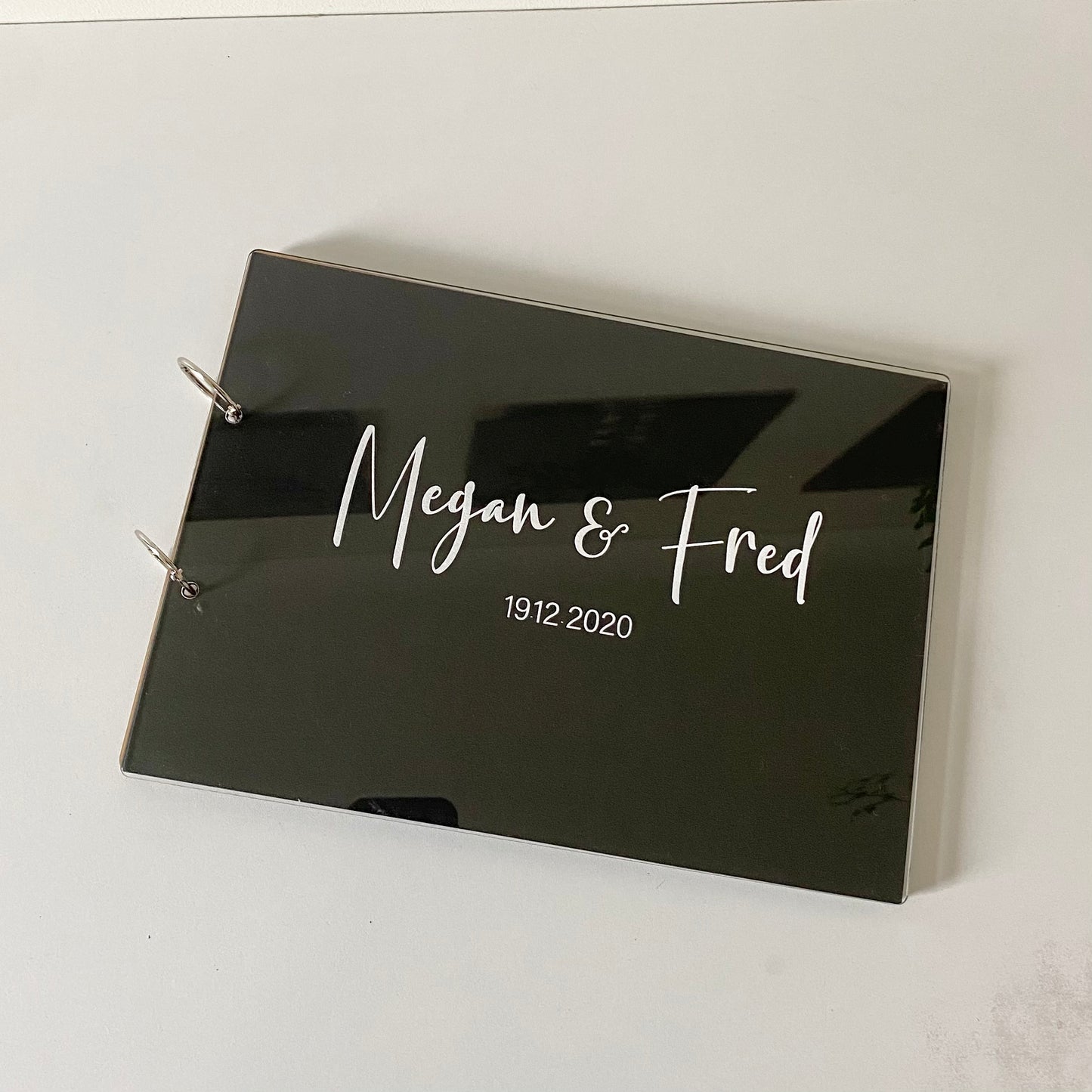First Name Guest Book with Wooden Cover