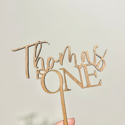 One cake topper