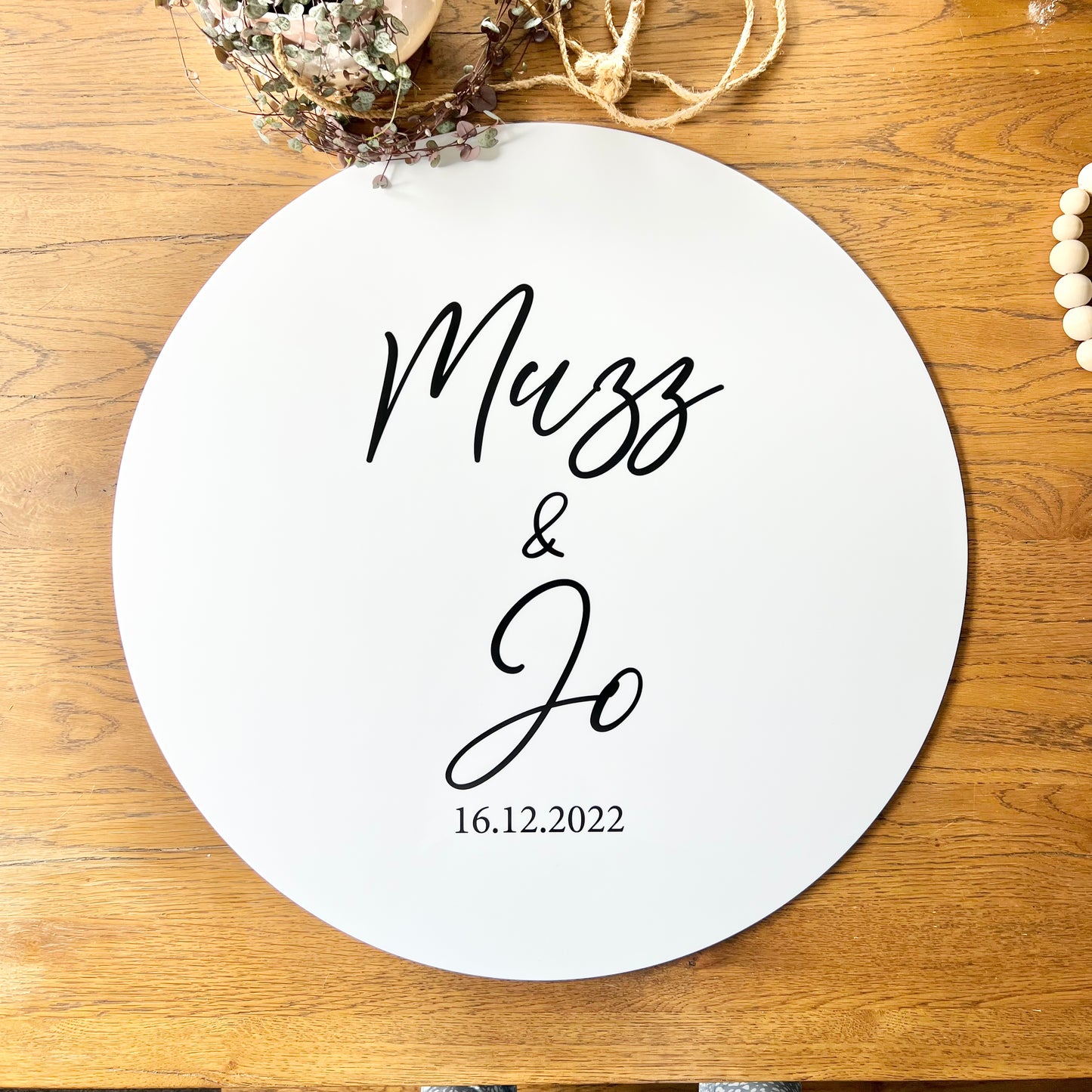 The Gemma Wedding Sign - Acrylic