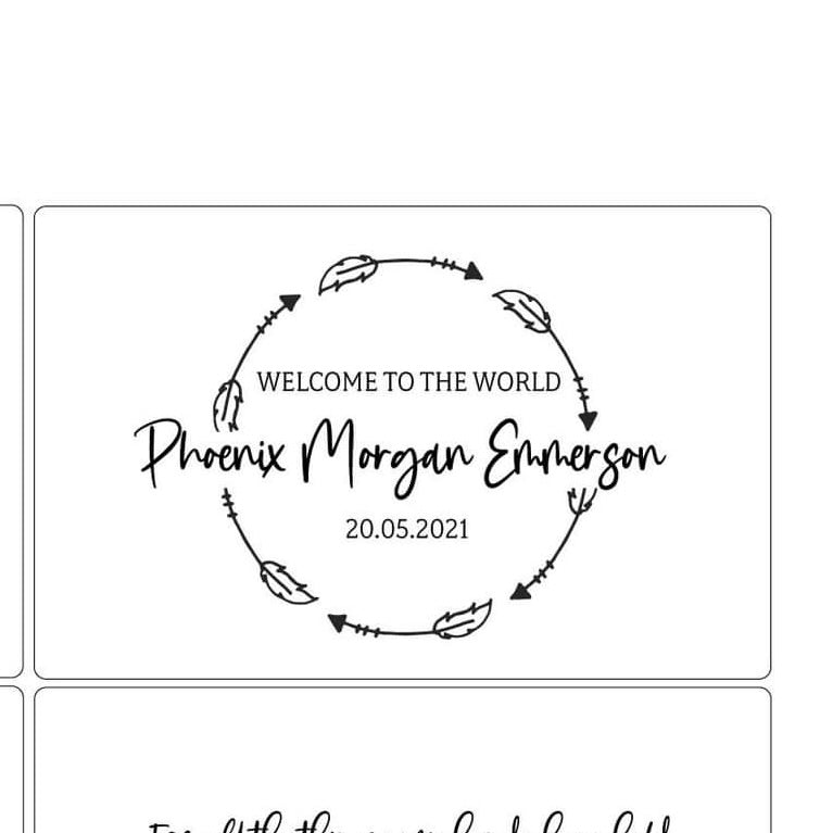 The Phoenix birth details keepsake box