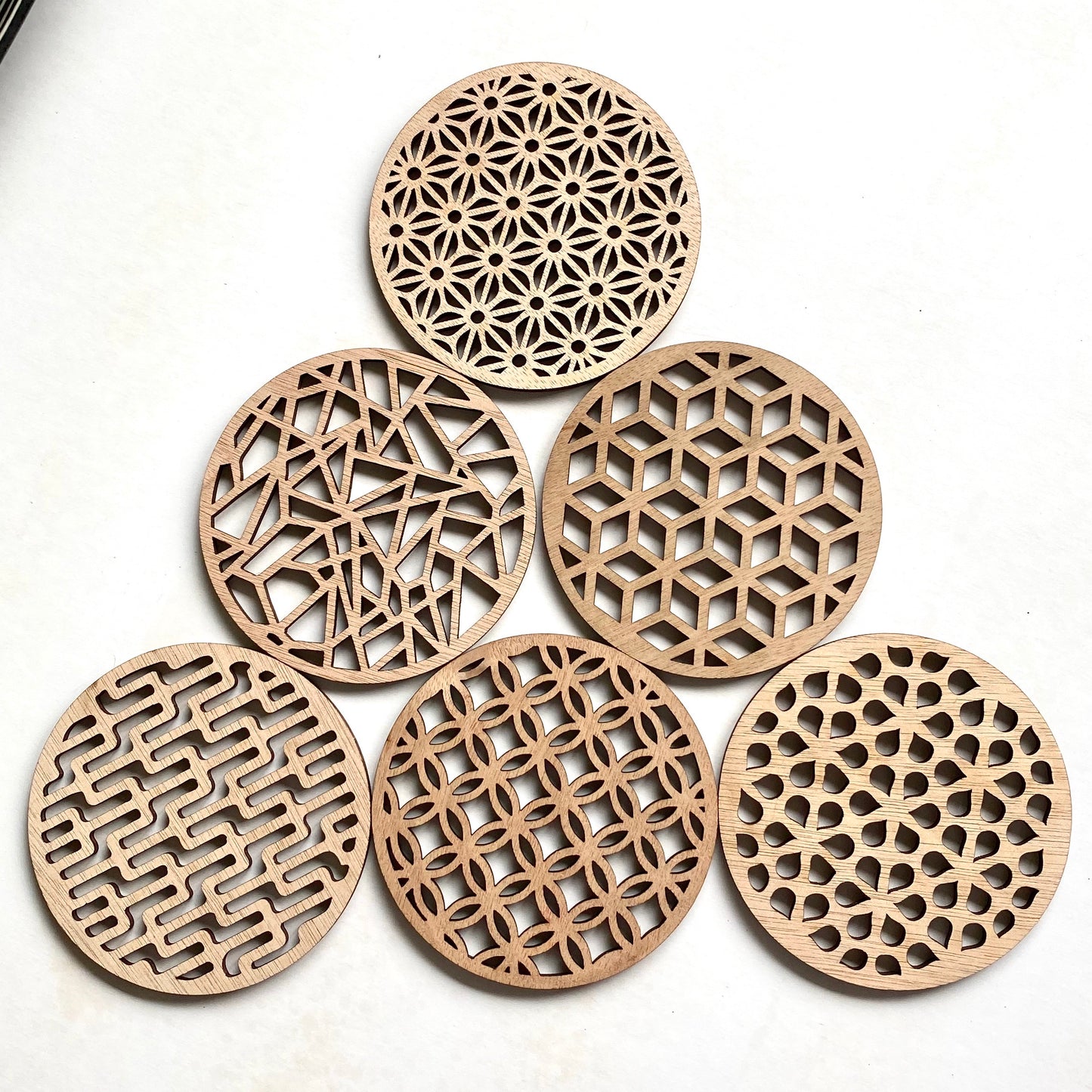 Geometric coasters - mixed set - Younique Collective