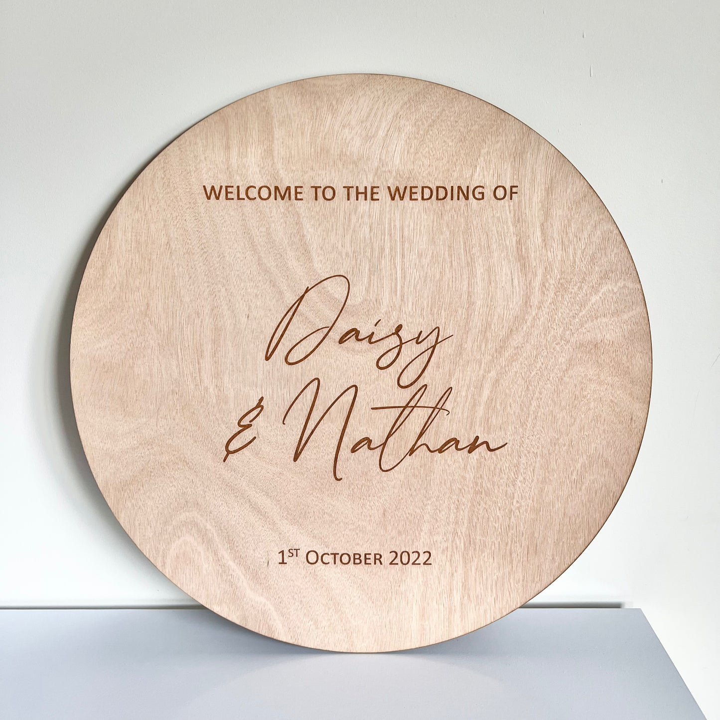 The Charlotte Wedding Sign - Wood