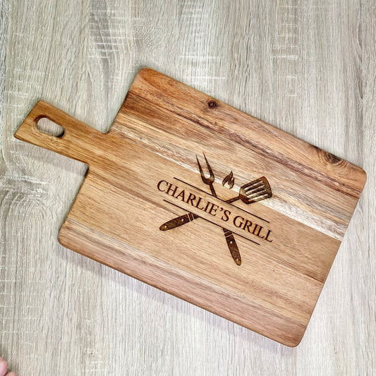 Personalised grill board