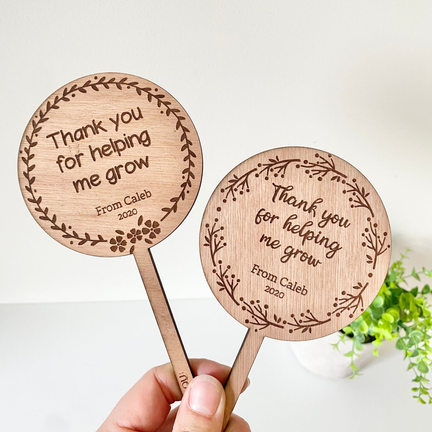 Thank you planter stake flower - Younique Collective