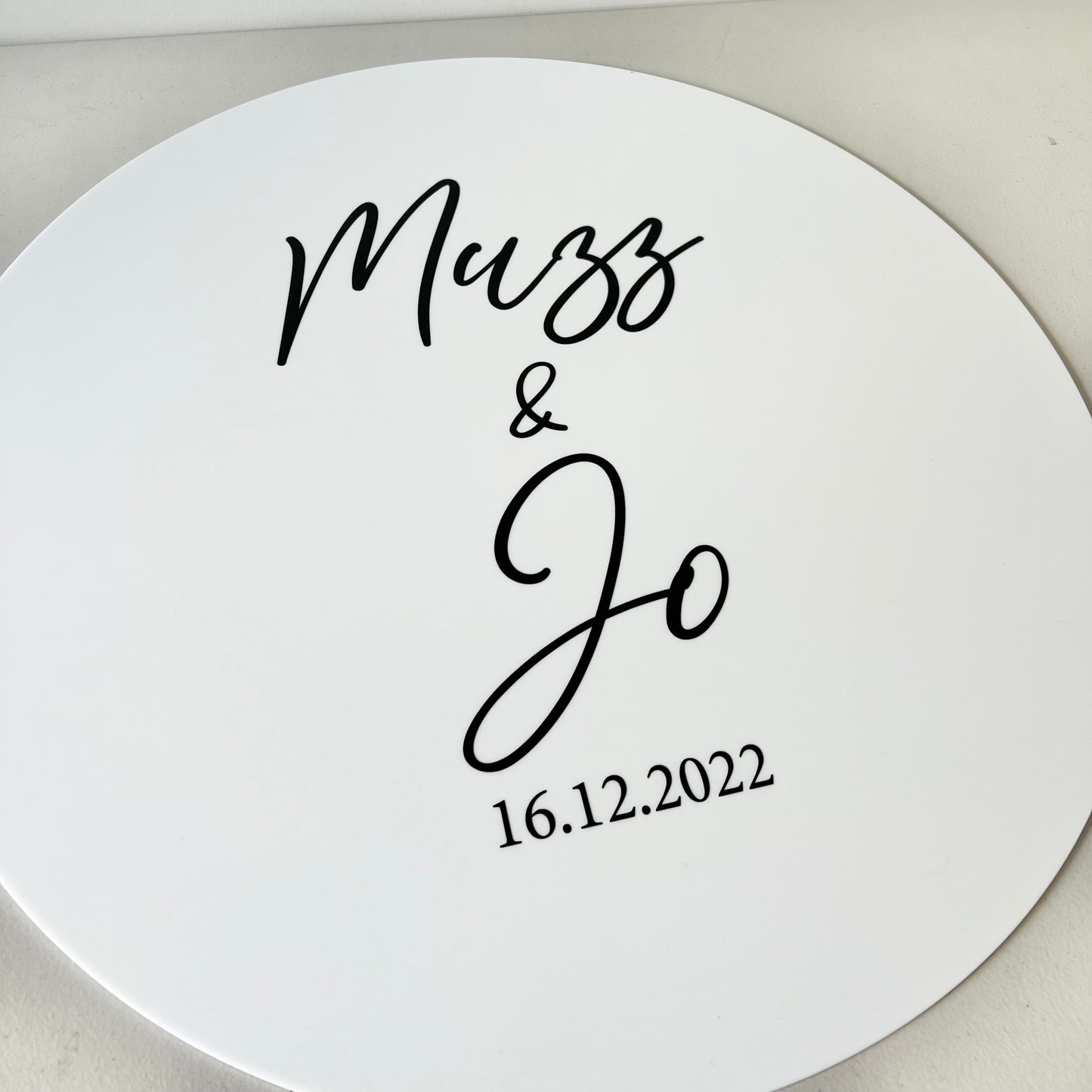 The Gemma Wedding Sign - Acrylic