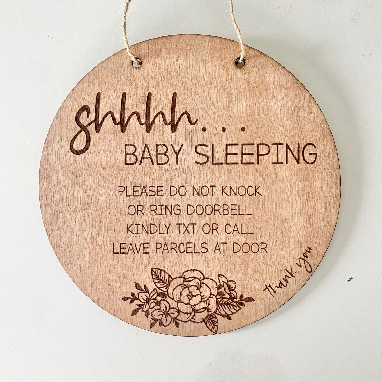 Shhh baby sleeping