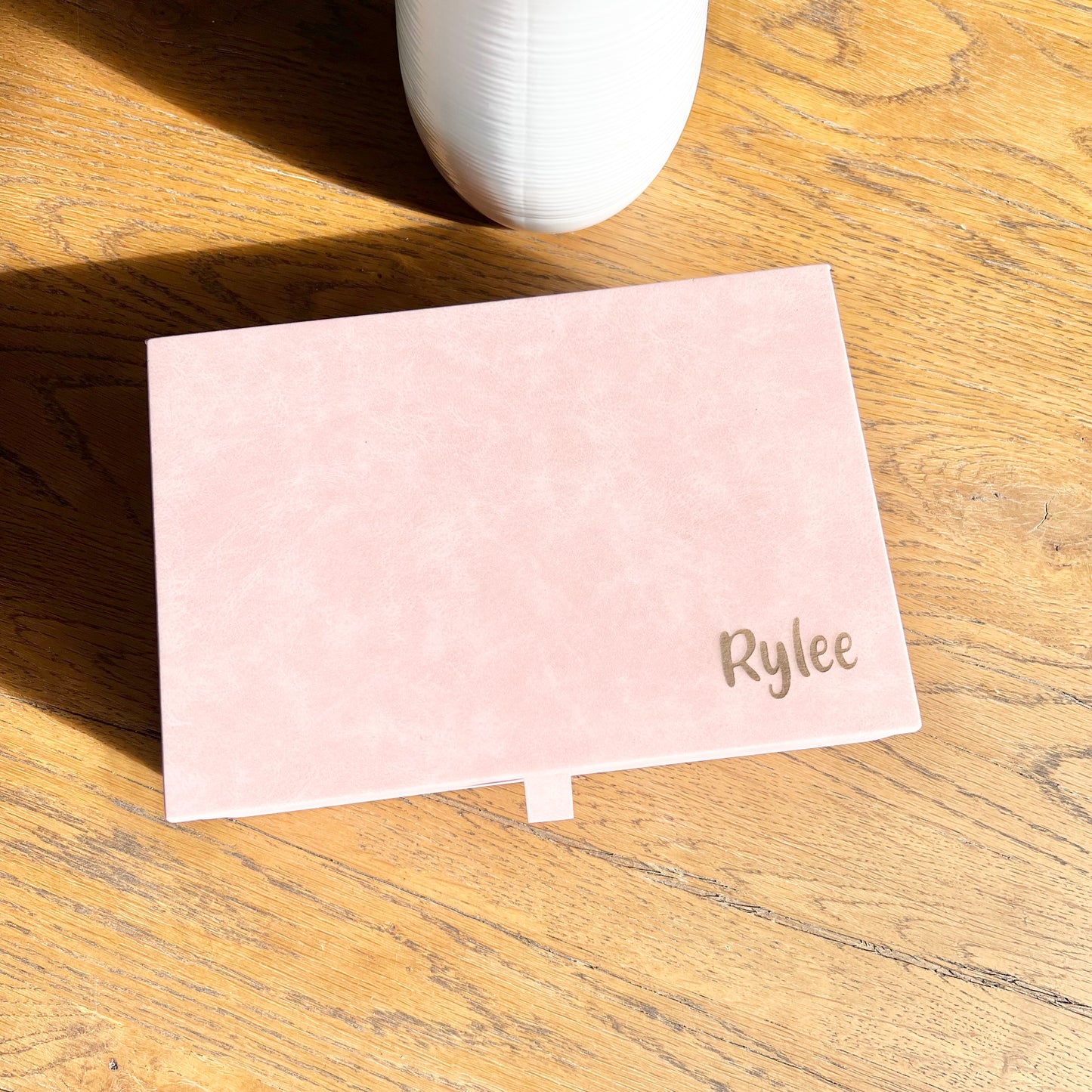 Jewellery box with engraved name