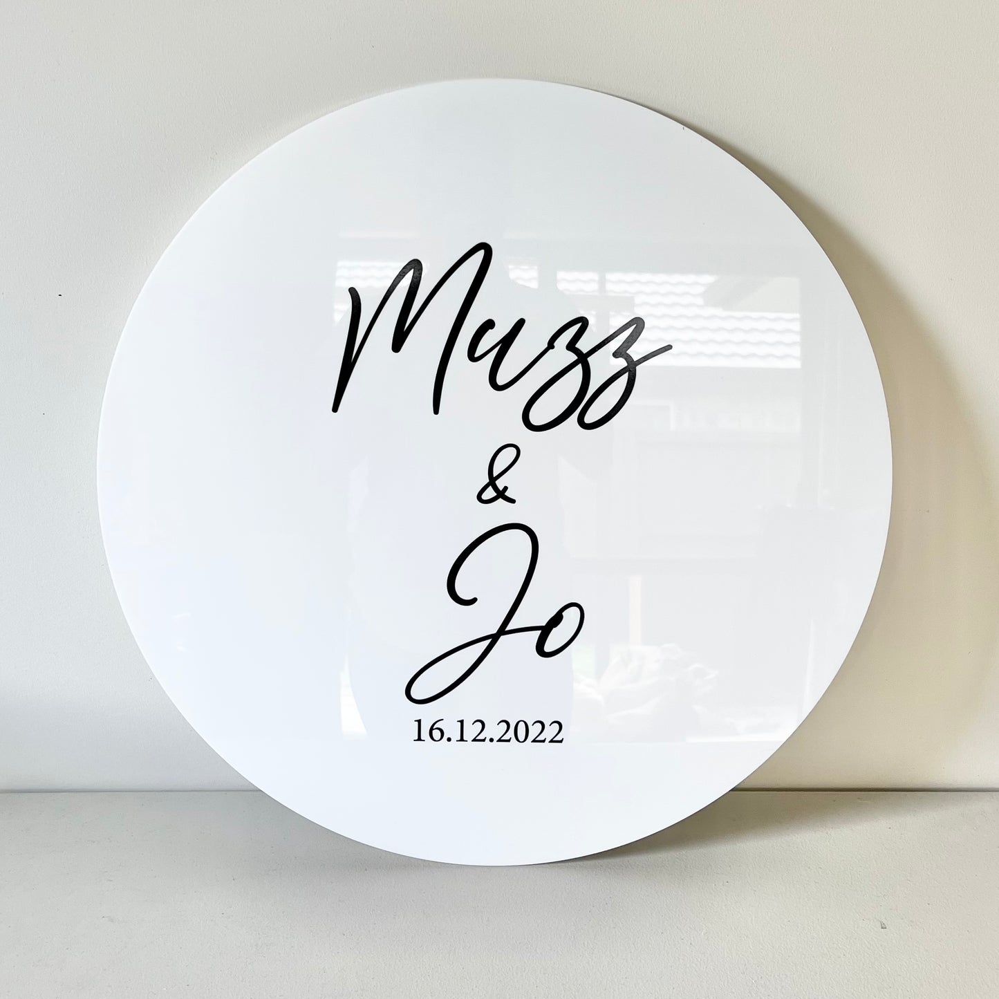 The Gemma Wedding Sign - Acrylic