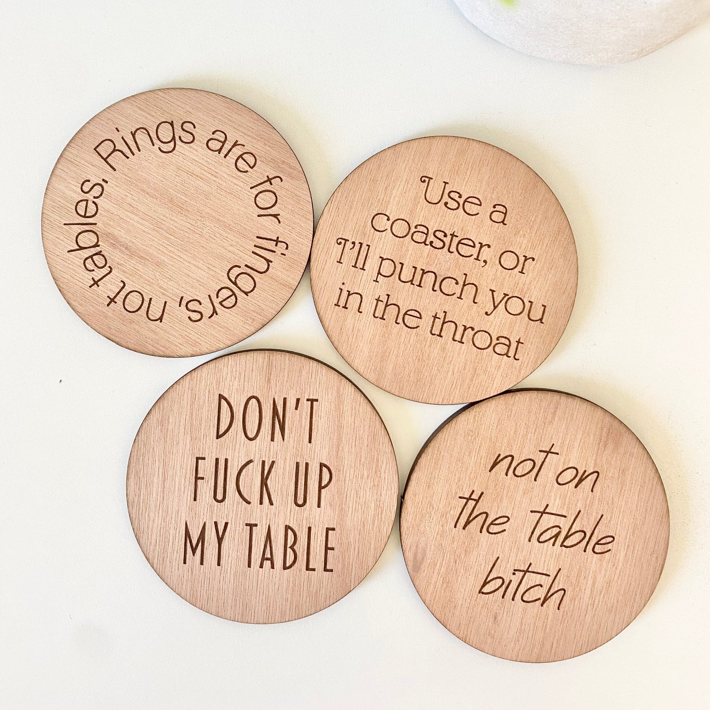 Cheeky coaster set