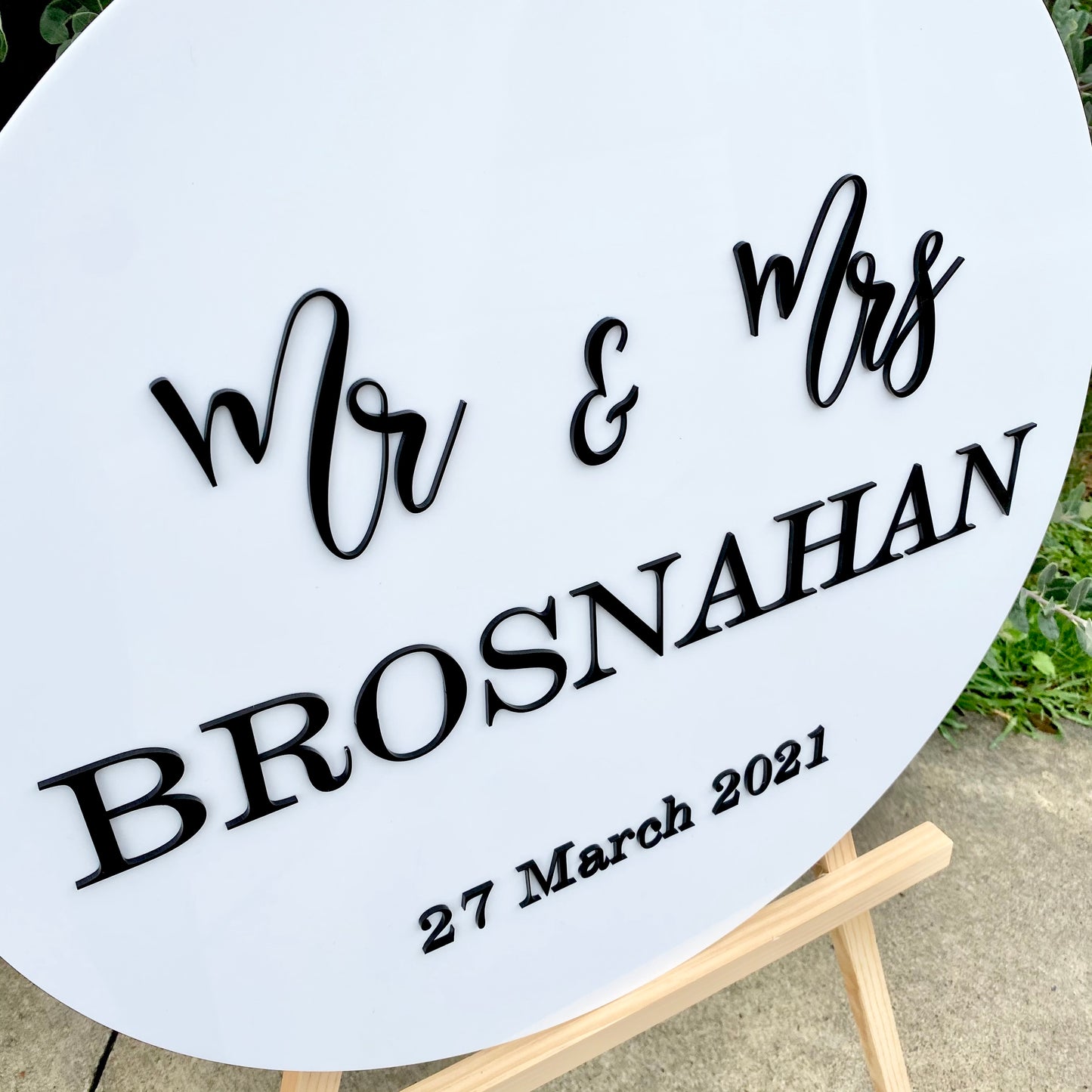 The Sage Wedding Sign - acrylic