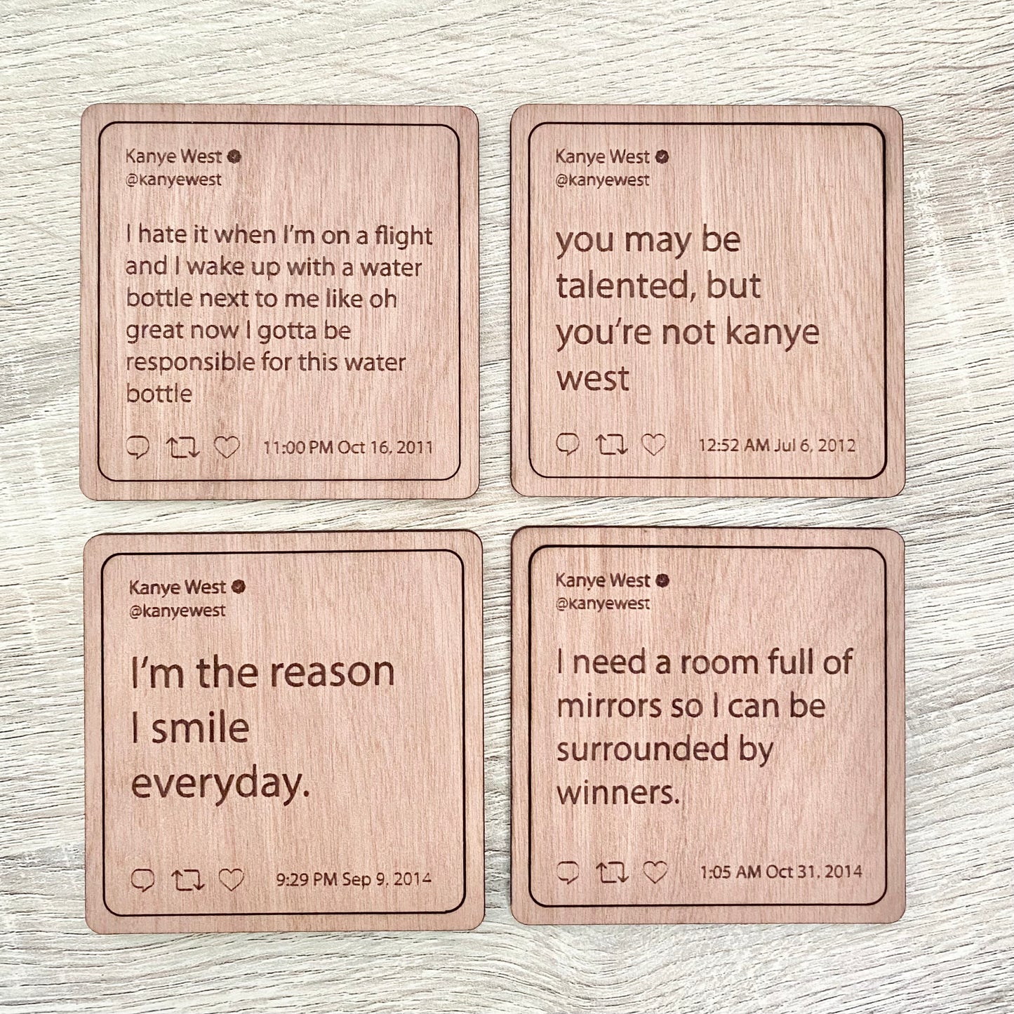 Customised coasters - Younique Collective