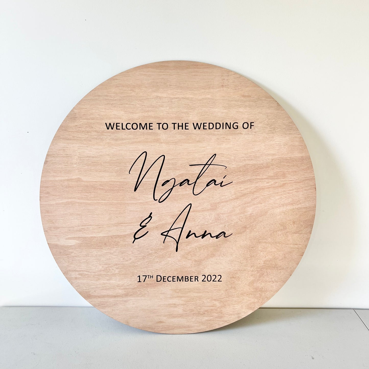 The Charlotte Wedding Sign - Wood