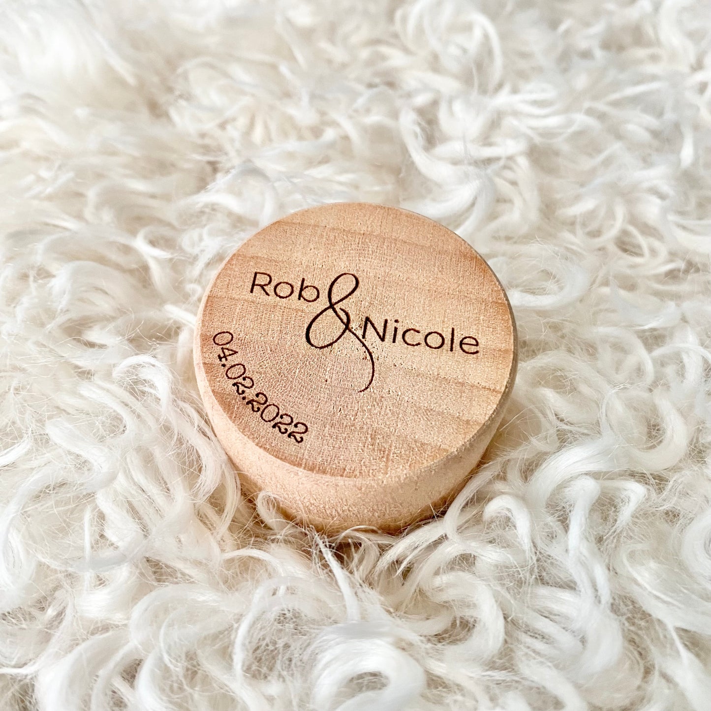 Couples ring box - Names