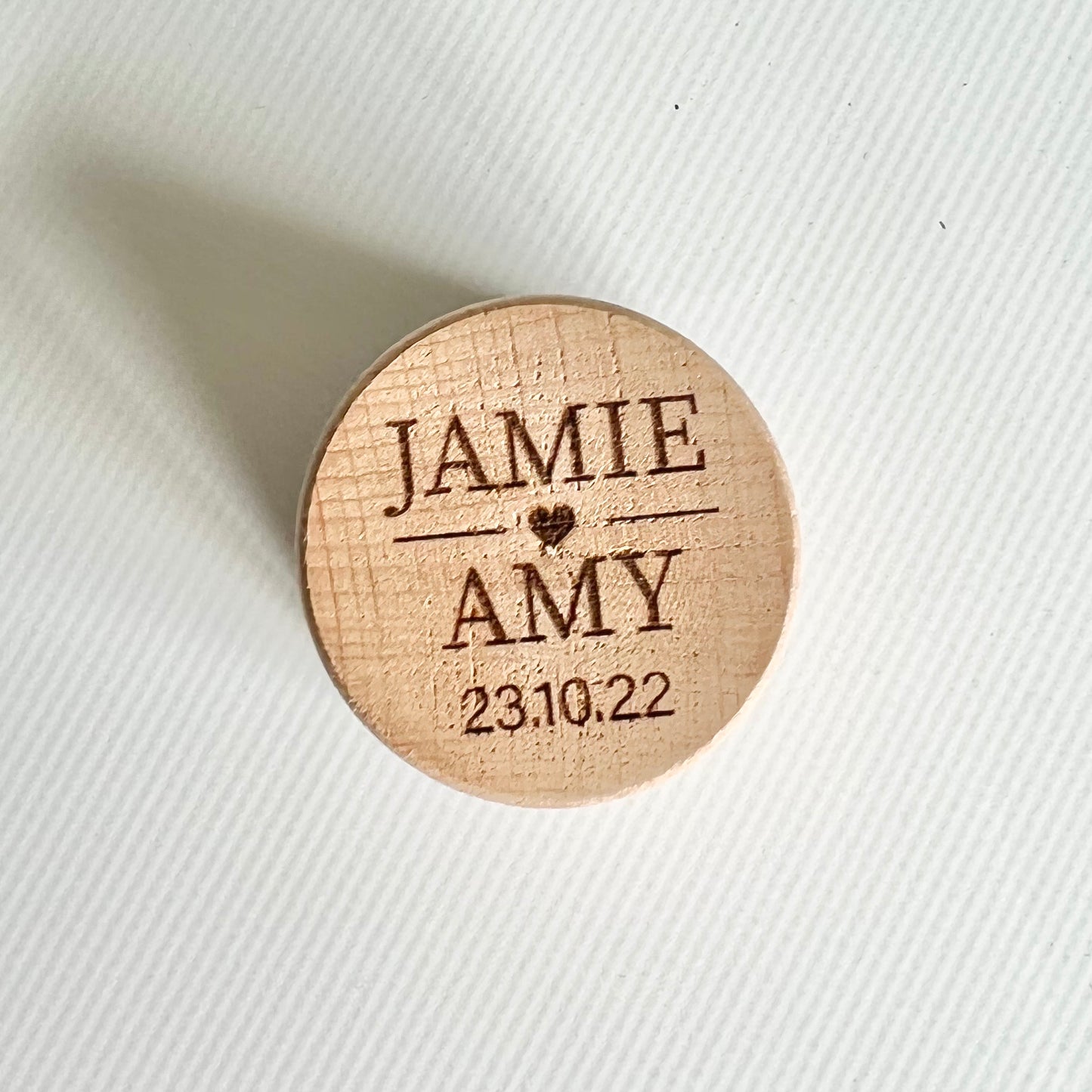 Couple ring box - Names with heart