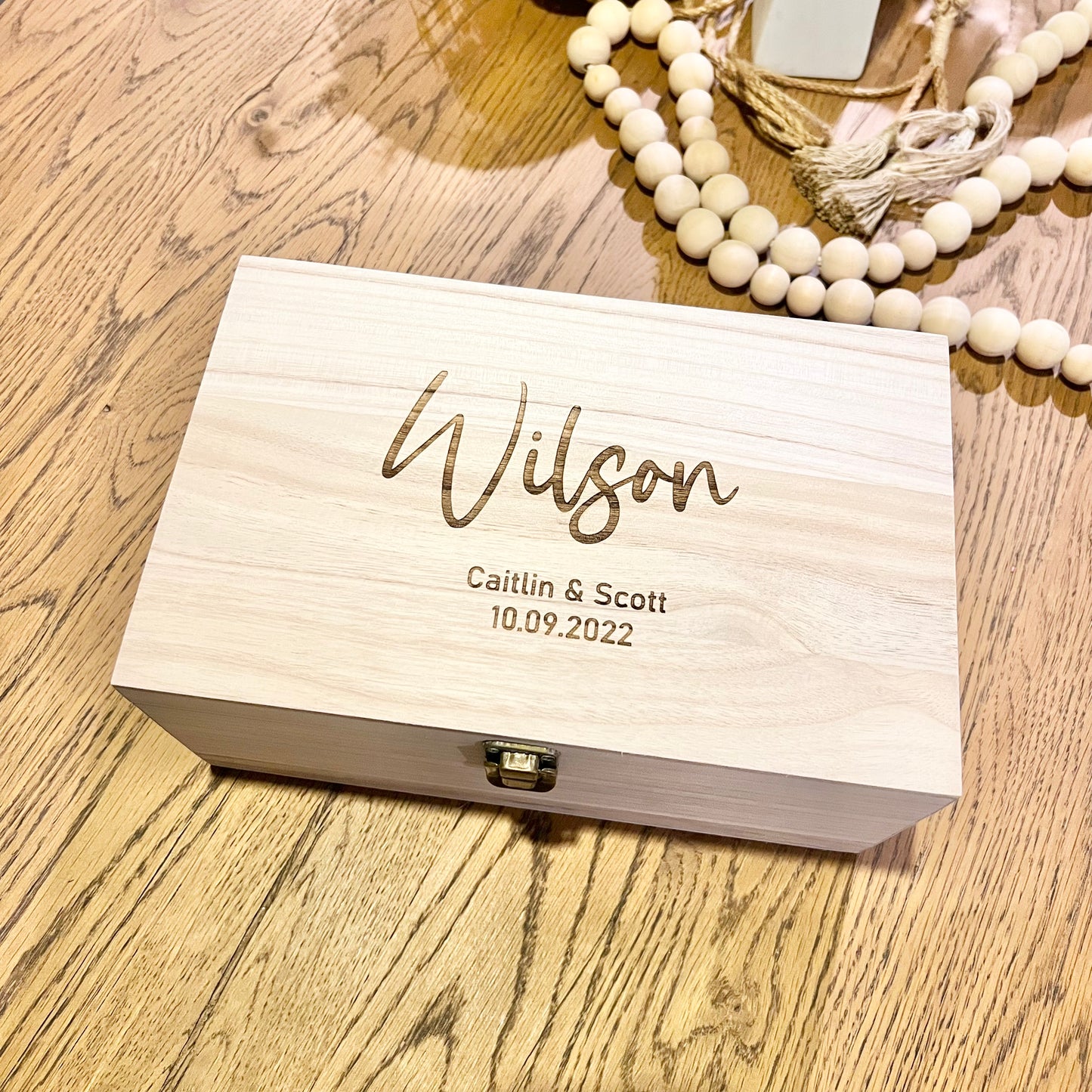 Surname keepsake box