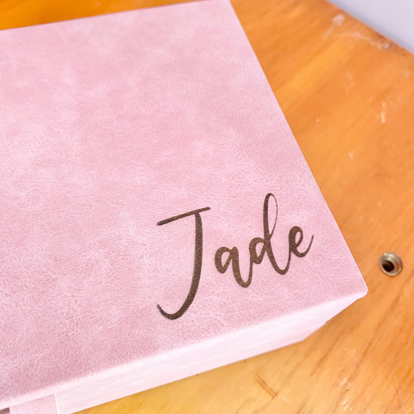 Jewellery box with engraved name