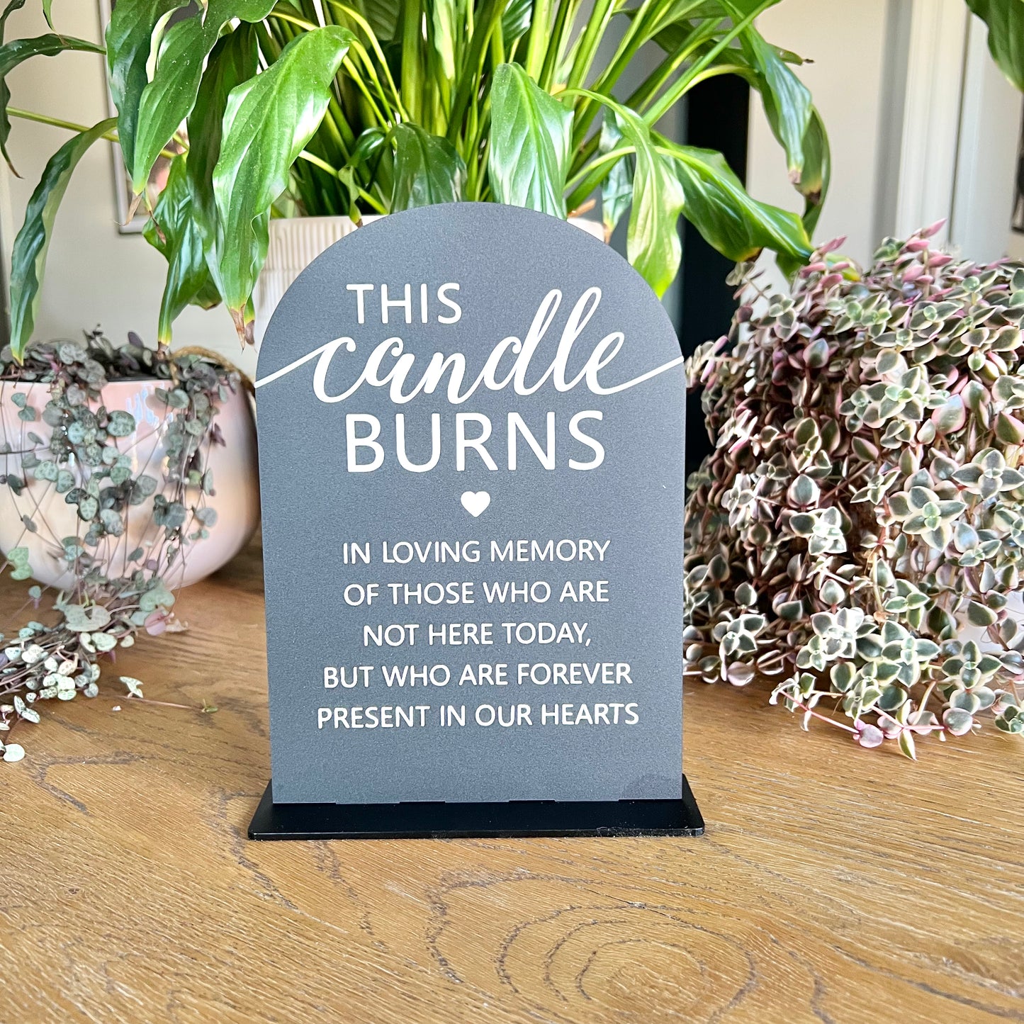 This candle burns