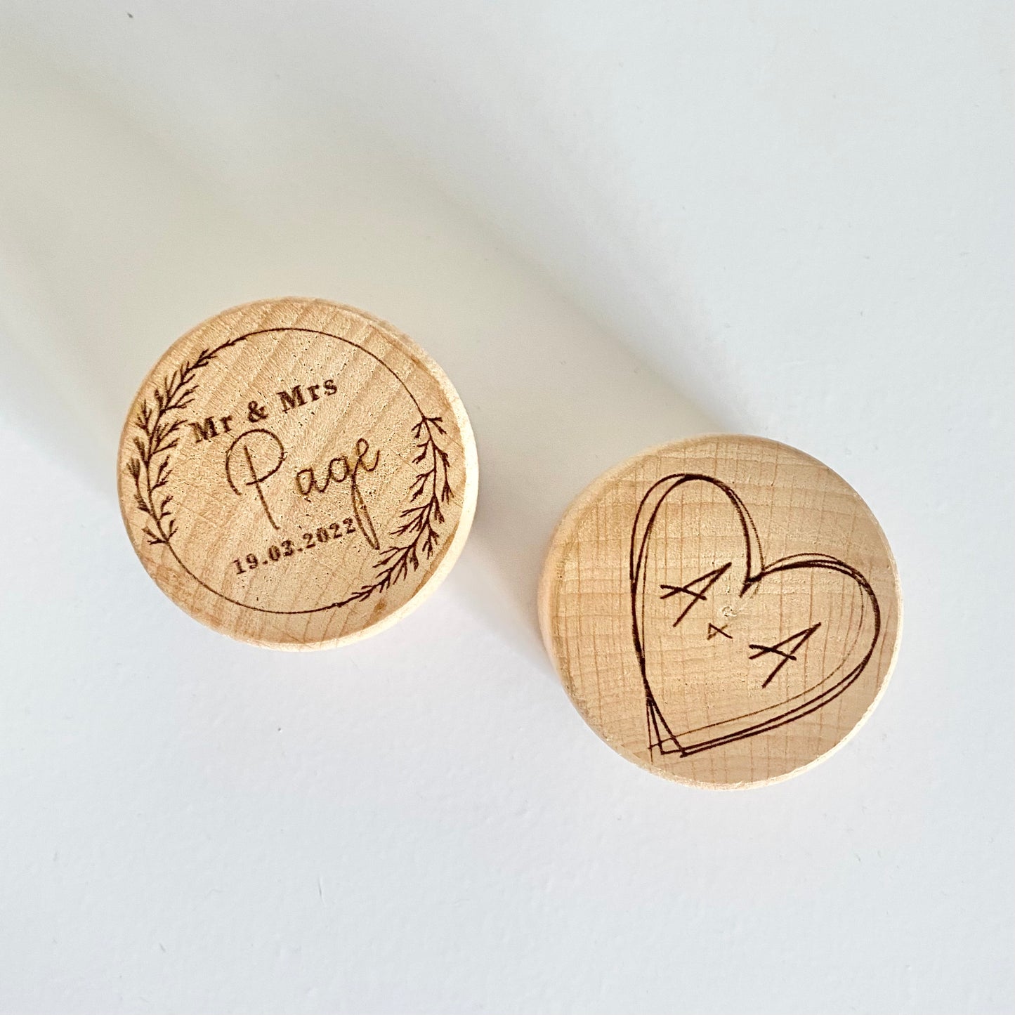 Initial heart ring box