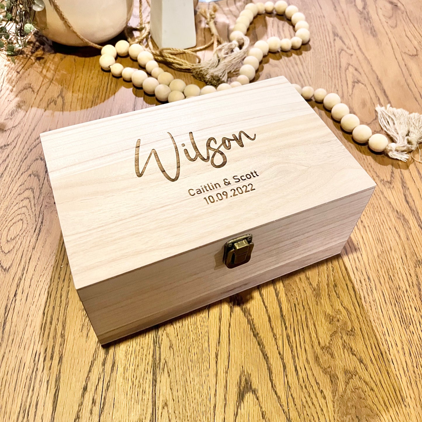 Surname keepsake box