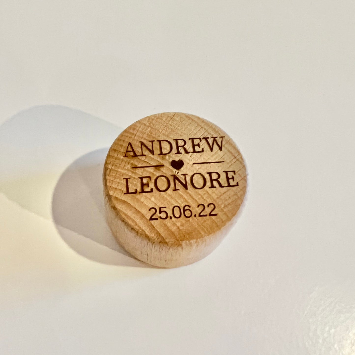 Couple ring box - Names with heart