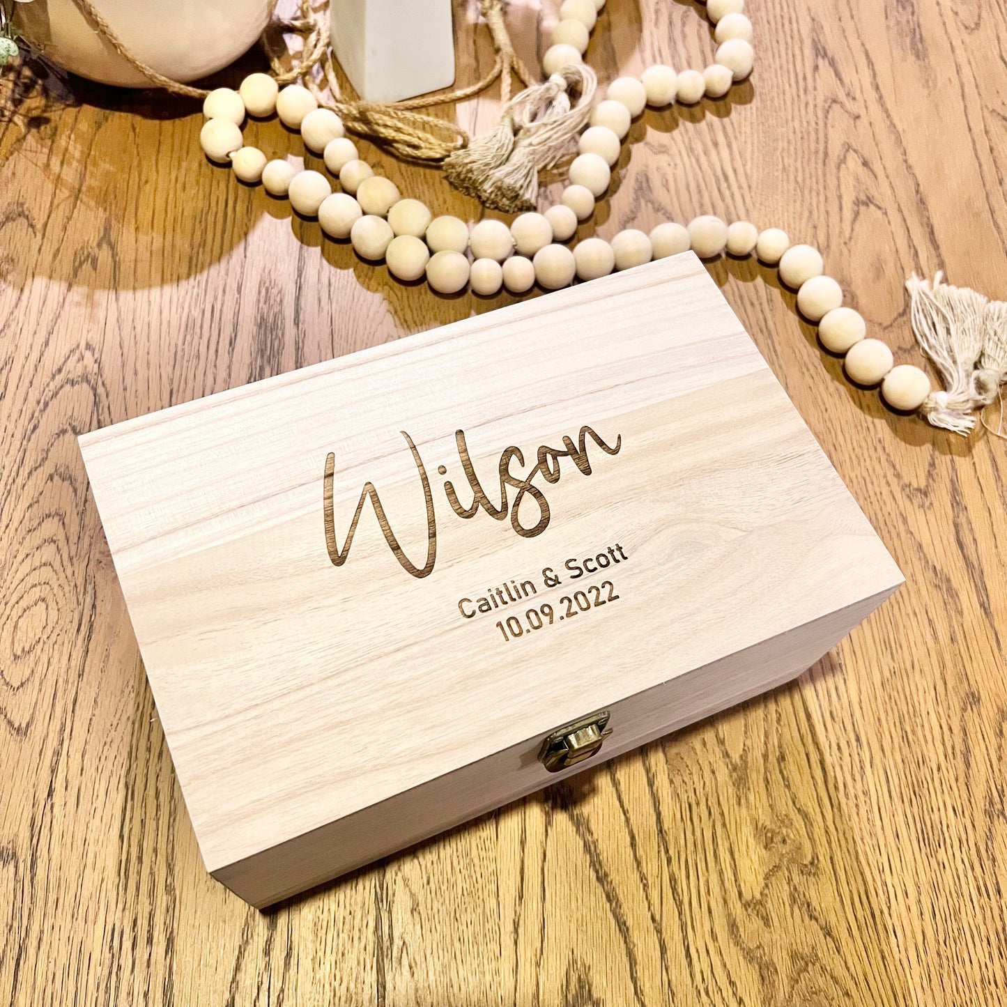 Surname keepsake box
