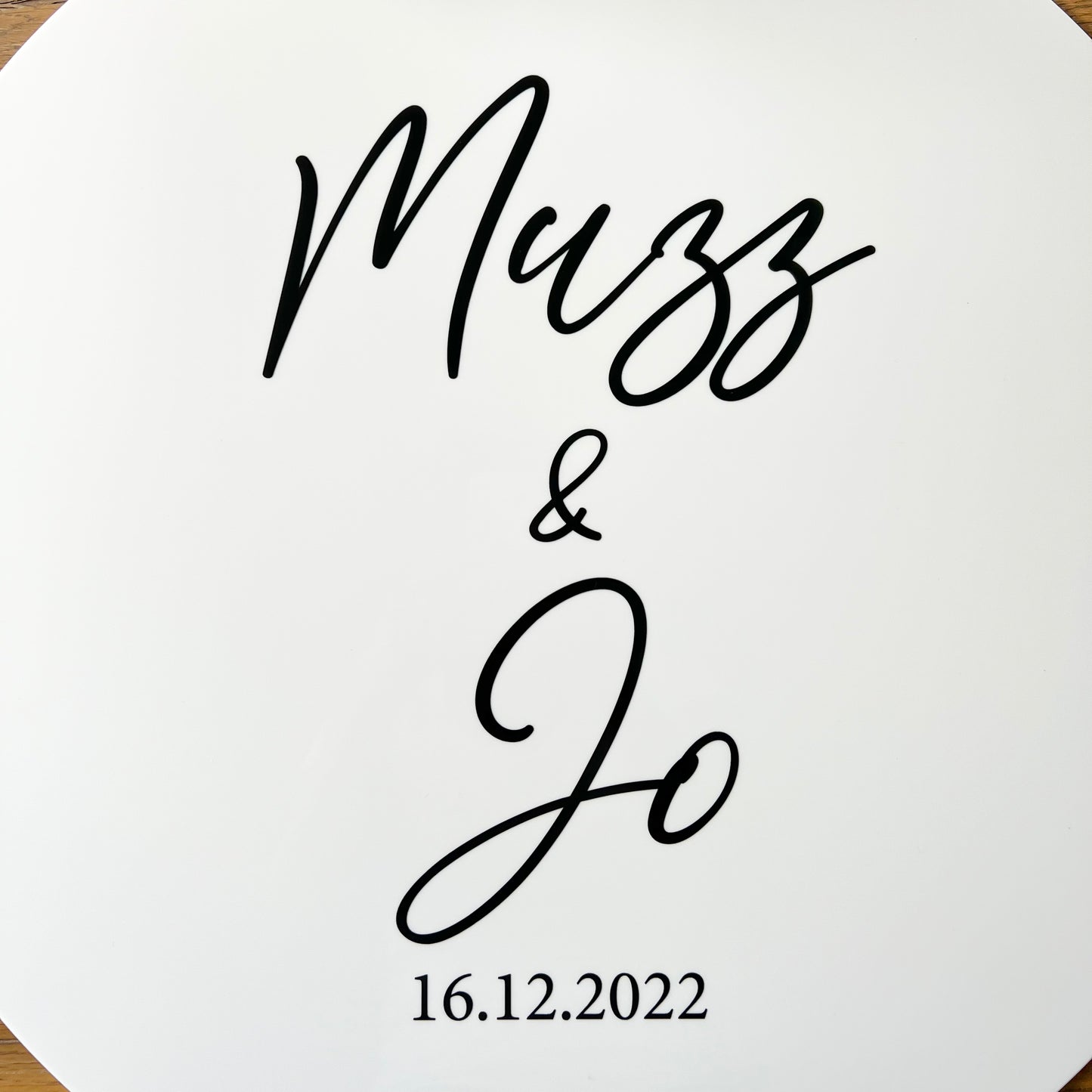 The Gemma Wedding Sign - Acrylic