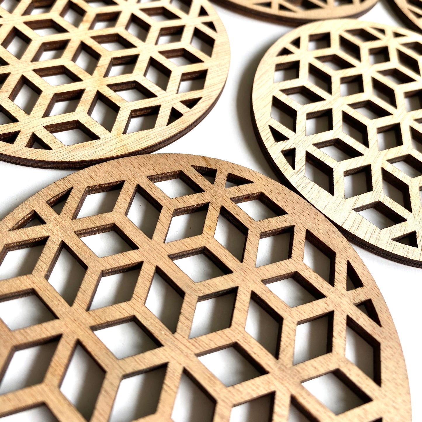 Geometric coasters - cube - Younique Collective