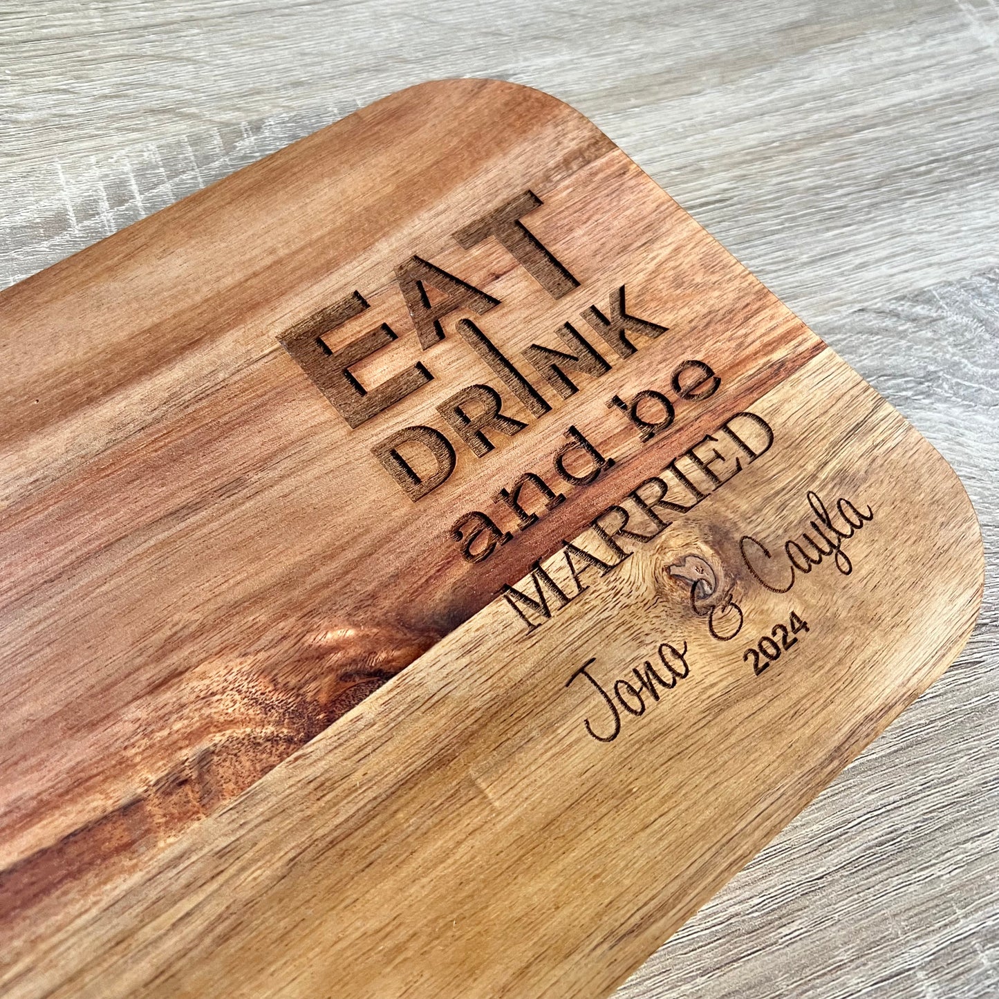 Eat Drink & be Married board