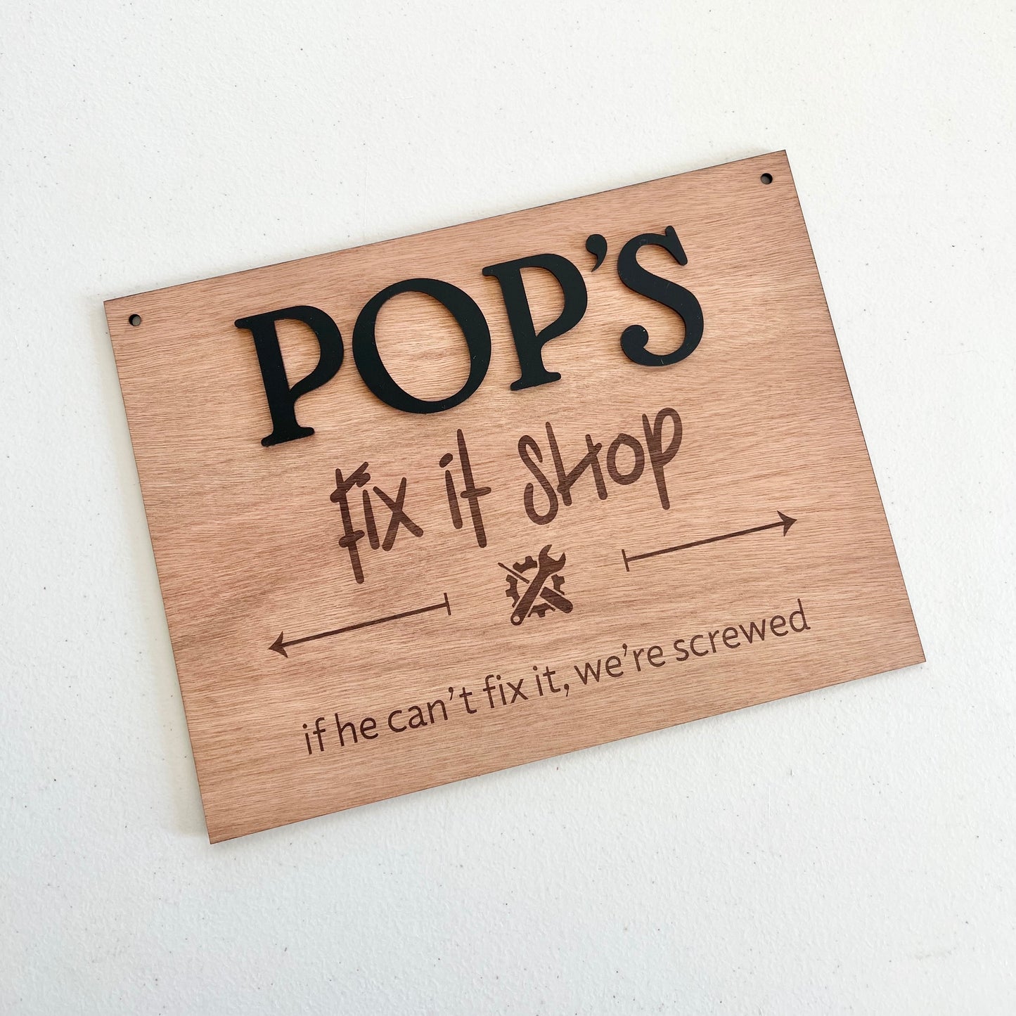 Fix it shop sign