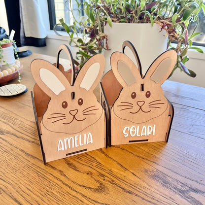 NEW Personalised Bunny Basket