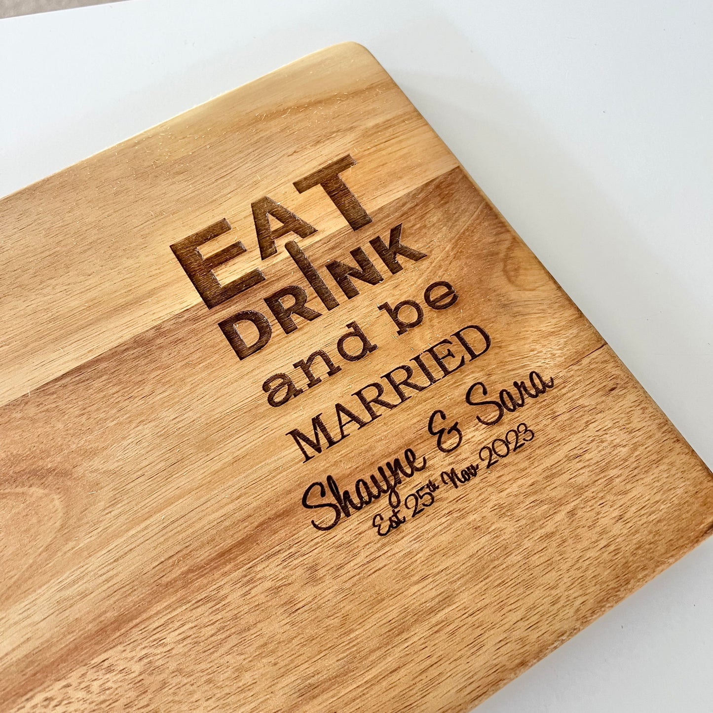 Eat Drink & be Married board