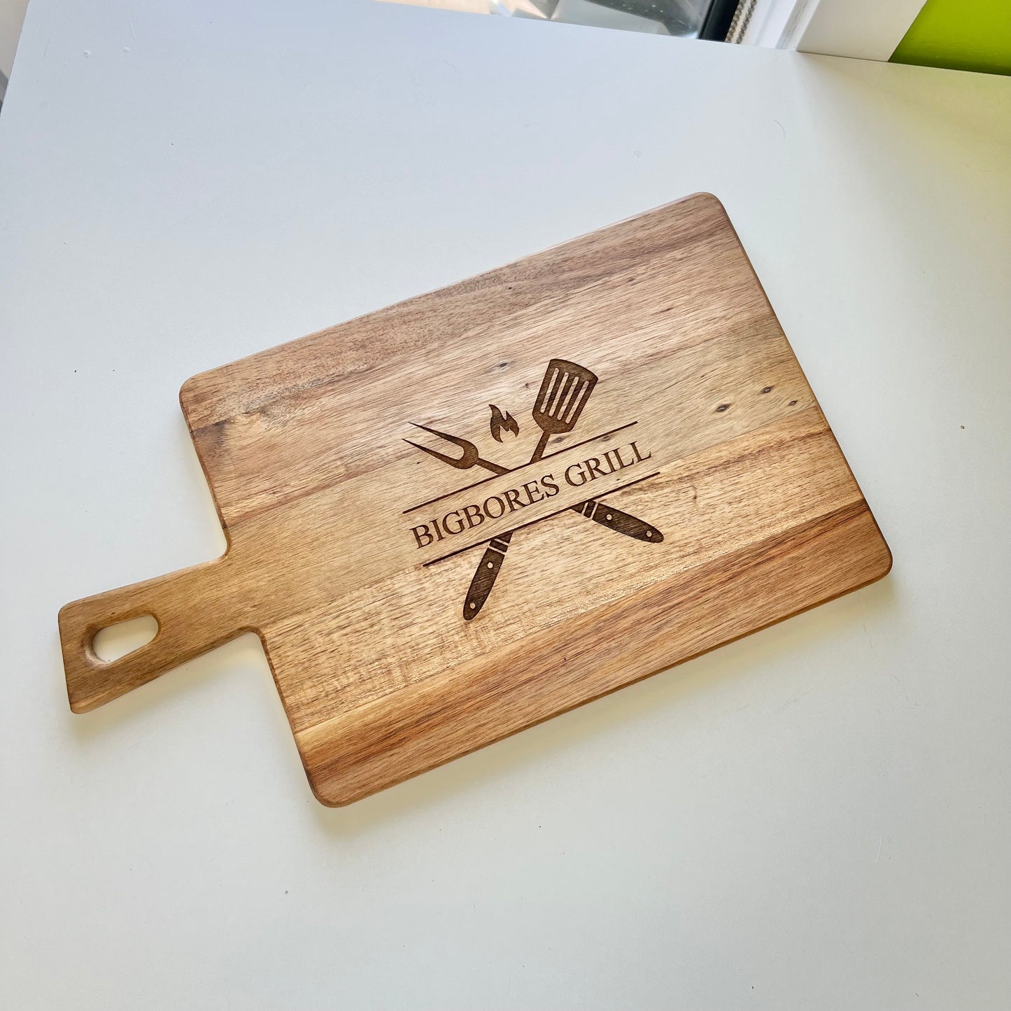 Personalised grill board