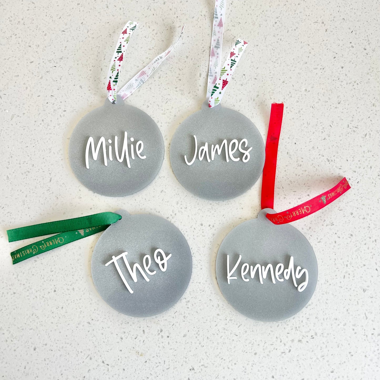 Glitter tree decoration