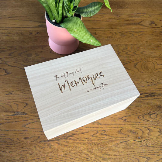 The best thing about memories keepsake box