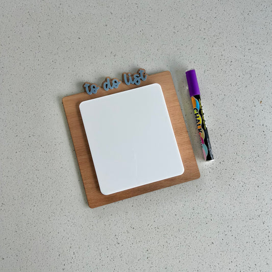 To Do List Planner Wood/Acrylic