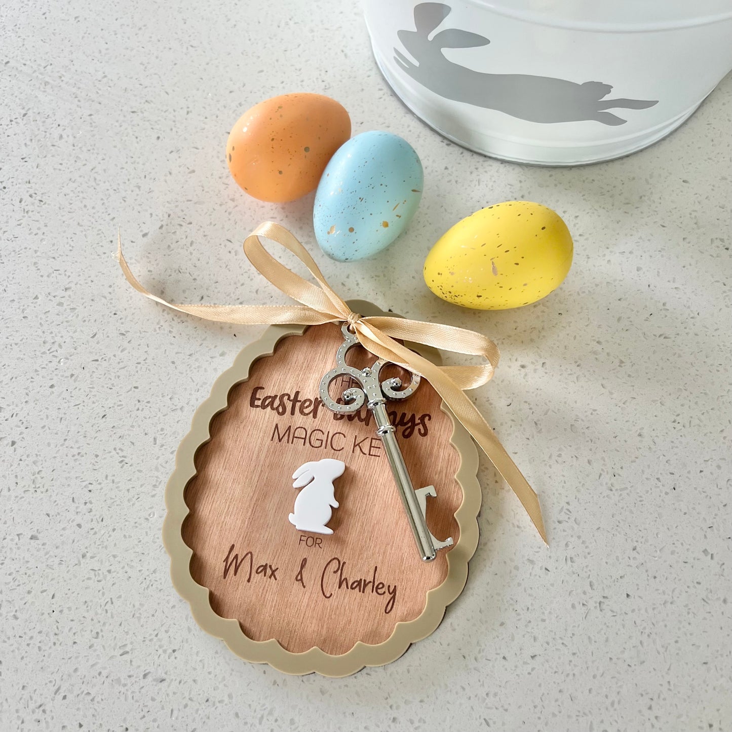 Easter Bunny Magic Key with Border