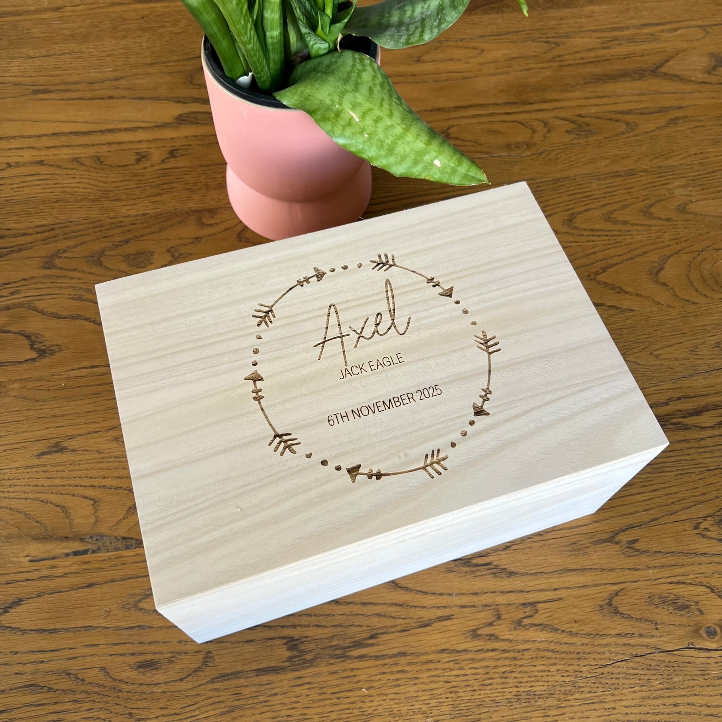 The Ariel birth details keepsake box
