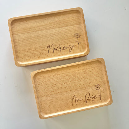 Birth Flower Jewellery Keepsake Box