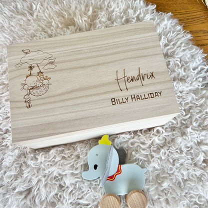 The Archer birth details keepsake box