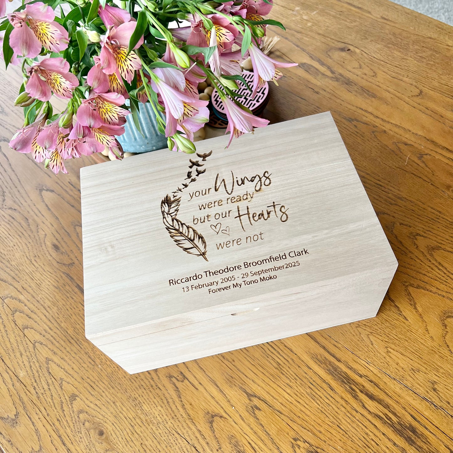 Your Wings Were Ready Memory Keepsake Box